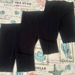 Girls Black Uniform Shorts